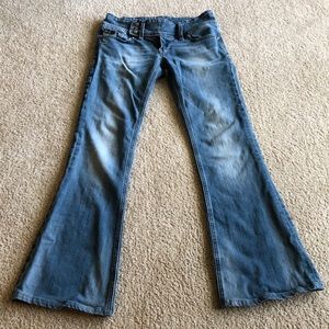 Rerock for Express low rise flare jeans